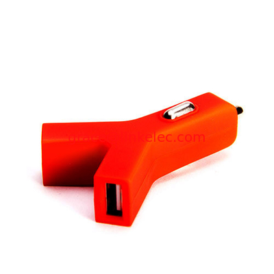 Zigarettenanzünder Steckdose Autolader stilvolles Y-Form-Ladegerät3.1A doppelter USB 2-Anschluss Rot fournisseur