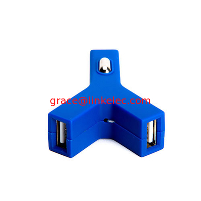 Zigarettenanzünder Steckdose Autolader stilvoller Y-Form-Ladegerät3.1A Doppel-USB 2-Port Blau fournisseur