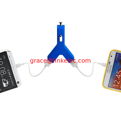 Zigarettenanzünder Steckdose Autolader stilvoller Y-Form-Ladegerät3.1A Doppel-USB 2-Port Blau fournisseur