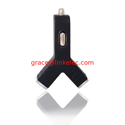Zigarettenanzünder Steckdose Autolader stilvoller YShape-Style-Ladegerät3.1A doppelter USB2-Anschluss Schwarz fournisseur