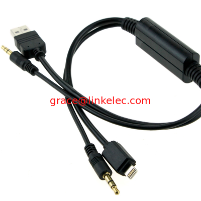BMW 8-Pin-Kabel mit 3,5 mm AUX-Schnittstellenadapter für MINI iPod iPhone 5 5S 5C Beleuchtung fournisseur