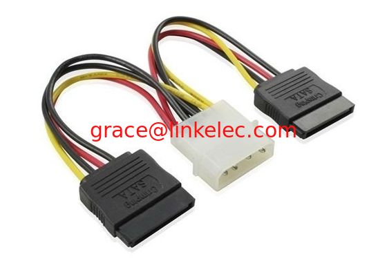 SATA-Stromkabel für Computer Festplatte,SATA 4P/ 2*15P POWER CABLE 35mm
